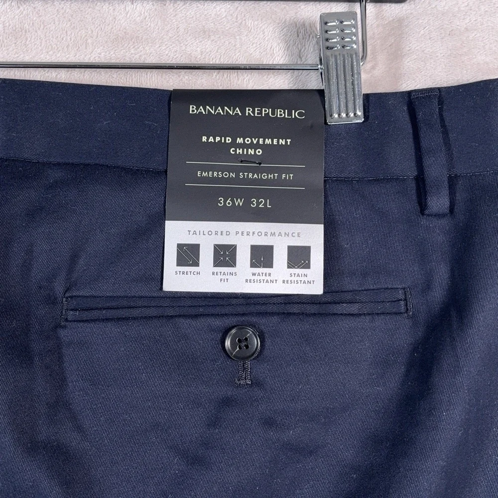 Banana Replubic Rapid Movements Chino Pants Mens Size 32x31 Blue Straight‎